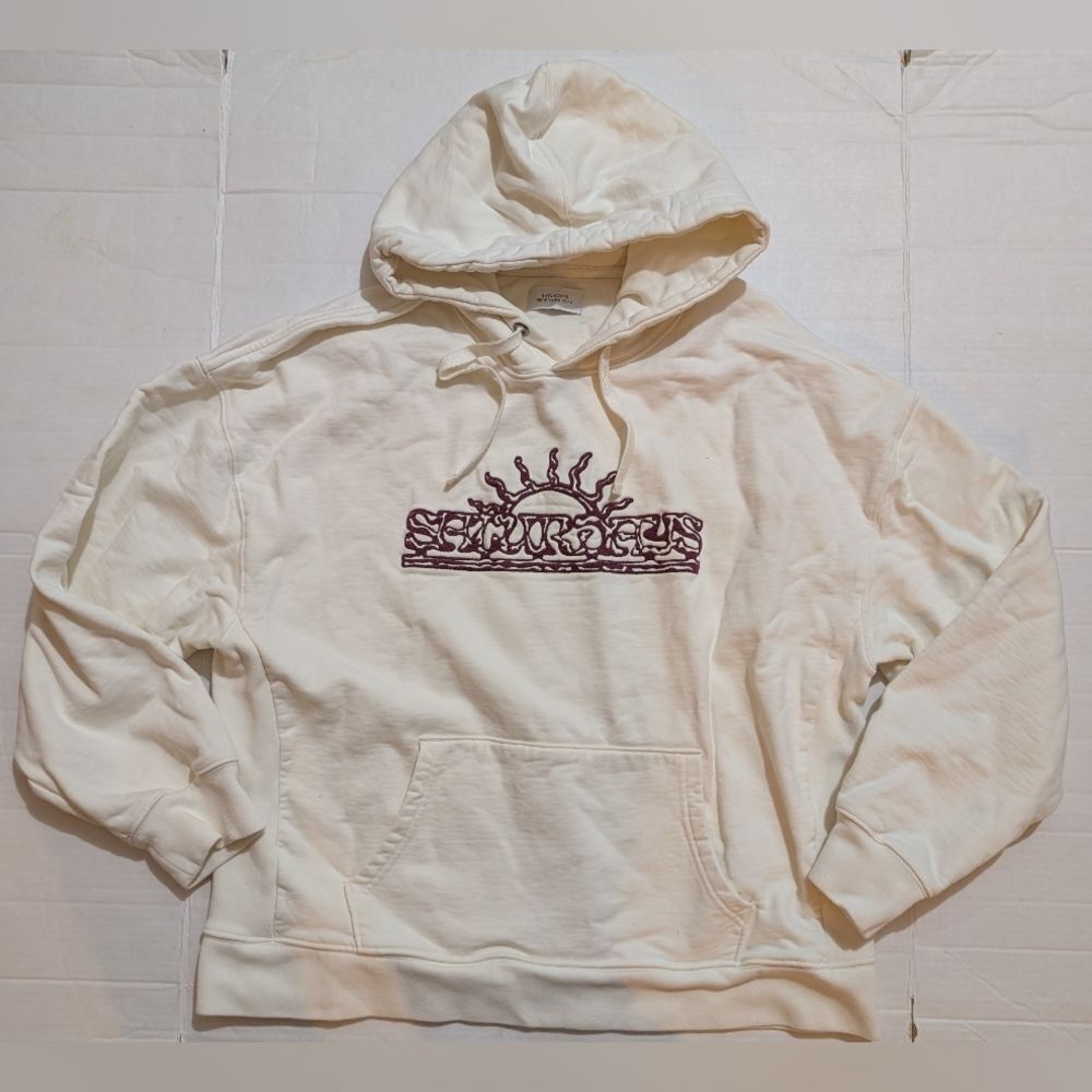 Saturdays NYC Cream Relaxed fit Hoodie (L)